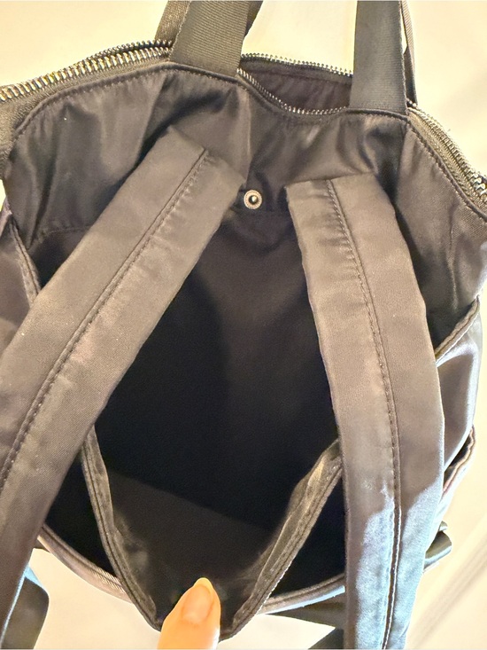 cynthia rowley leather backpack | Mini Cargo Bag zipper accents Cynthia Rowley Black/Gray Travel Backpack